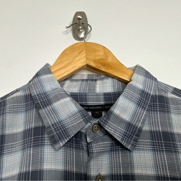 John Varvatos Gray Plaid Button Down Men’s Shirt. Size XL. - Picture 6 of 6